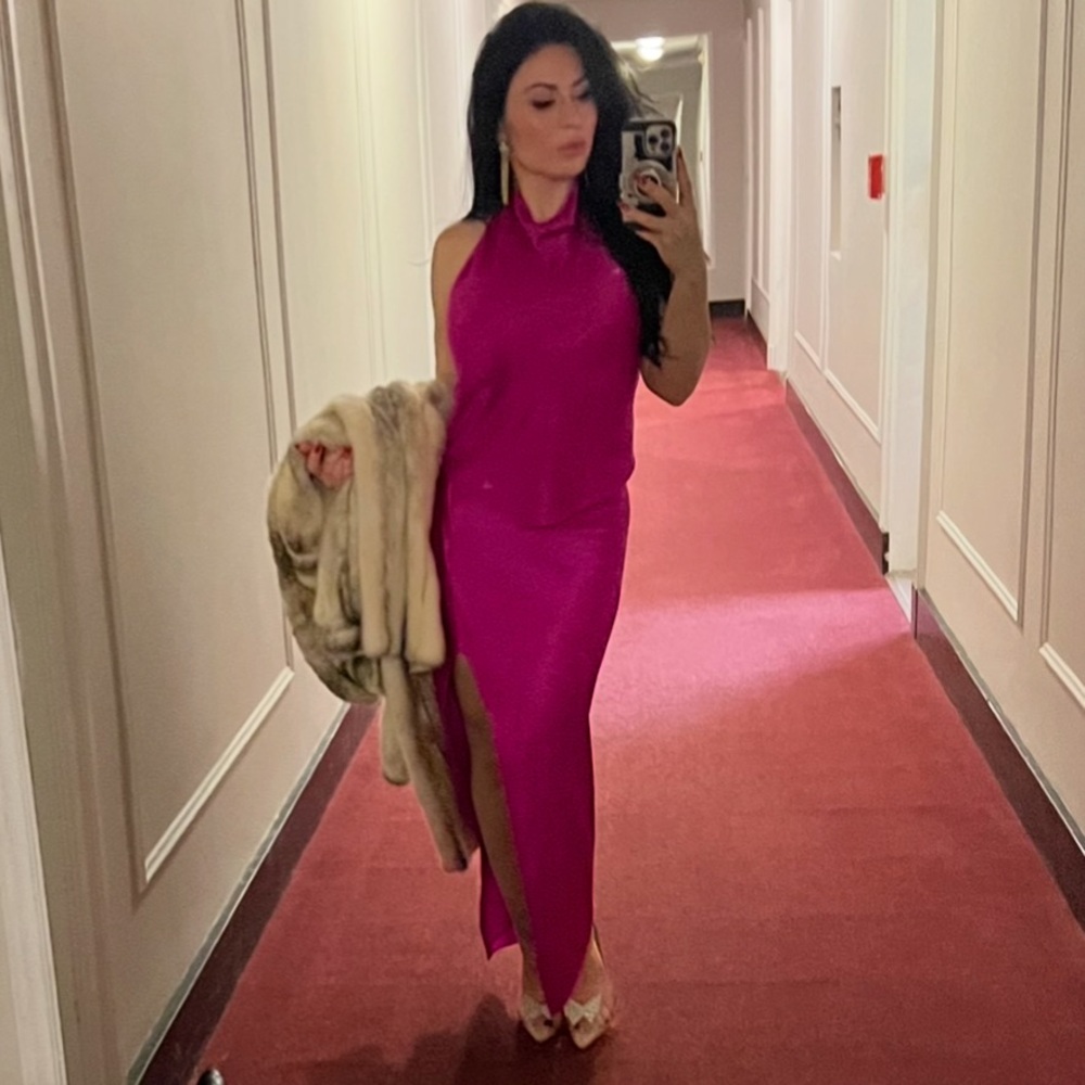 THE SEI Fuchsia Asymmetrical Skirt, 2